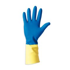 GLOVELY BIPRENE guanti industriali in lattice - giallo & blu
