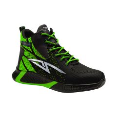 Neon Safety Shoes Green Shock S3 High